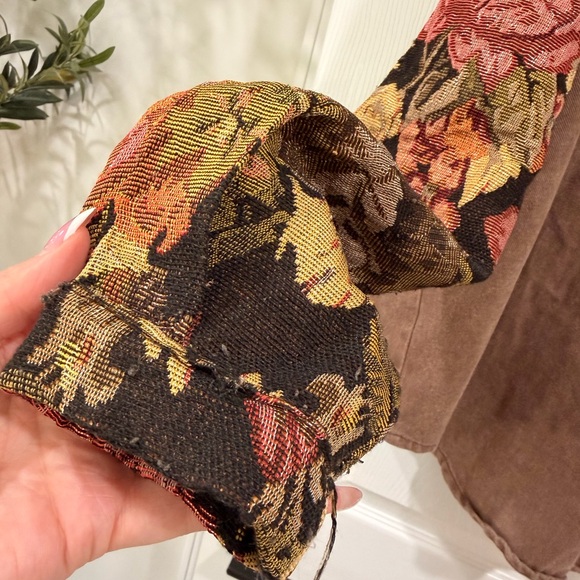 POL Brown Tapestry Button Up Jacket Size L - Picture 8 of 9